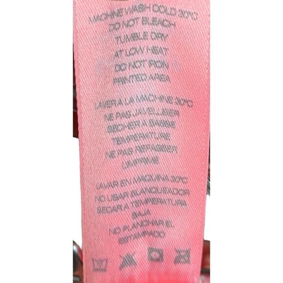 SUNDRY Skirt Pink Stretchy Springy Size 1 Ruched - Picture 7 of 7